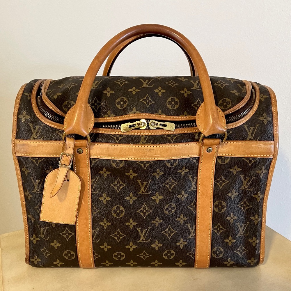 🐶 Louis Vuitton Monogram Pet Carrier Dog Bag | Sac Chien 40 🐶